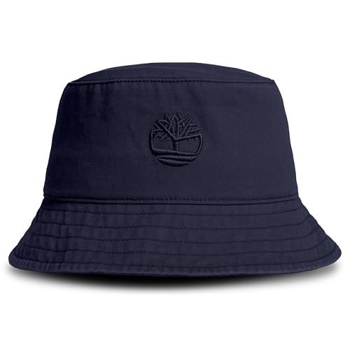 Image of Timberland Mens Bucket Hat, Cotton Twill, Soft Brushed Finish, Packable Sun Hat