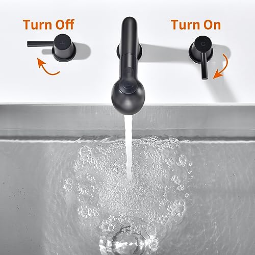 image for RULIA Kitchen Faucet, 2 Handles Kitchen Sink Faucet, 3 Holes Sink Fauc