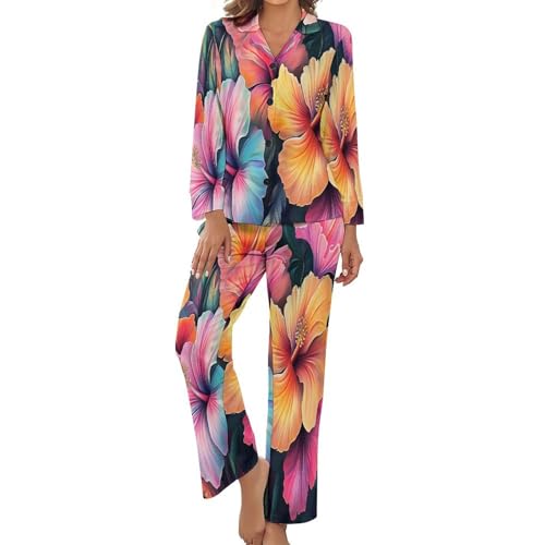 Pyjama femme ensemble deux pièces ample résolvant l'inconfort nocturne des grandes tailles
