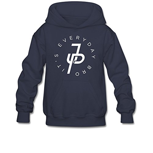 Aliensee Youth Jake Paul It's Every Day Van Gogh Hoodie Sweatshirt Suitable for 10-15yr Old L Navy