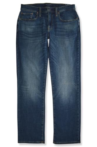 Lucky Brand Mens 7MD10466 223 Straight Leg Jeans, (40W x 32L, Rickston Dark Blue)