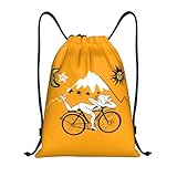 RQLNBOBZ Mochila clásica con cordón para bicicleta Albert Hoffman ligera para hombre y mujer ideal para fiestas deportes gimnasio y almacenamiento.