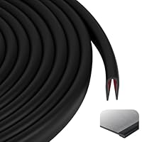 Flintronic Kantenschutz Blech, 3m x 1.5mm Fassungsprofil Selbstklebend, U-Form Gummi Kantenschutzprofil Aus EPDM, Bleche Kederband für Autotüren, Türen, Fenster, Metallplatten, Glasplatten-Schwarz