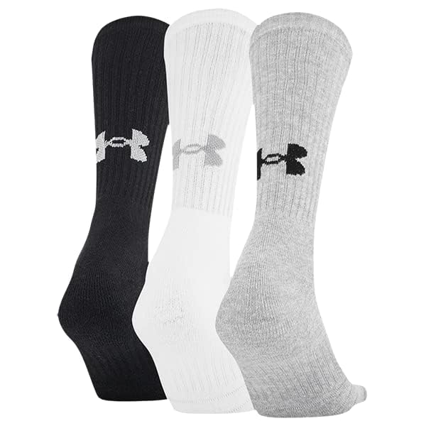 Image of Under Armour Unisex Adult Training Cotton Crew Socks (Multipairs)