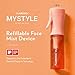FLAIROSOL MyStyle, Spray Bottle for Hair - Small Travel Spray Bottle, Ultra Fine Continuous Water Mist for Face, Hairstyling, Salon, Cleaning, Beauty, Toners, Hydration & Makeup, 3.04oz / 90ml, Peach