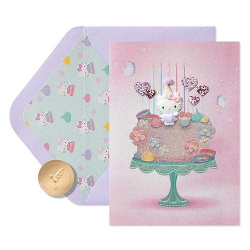 Papyrus Hello Kitty Birthday Card (Sweet & Wonderful)