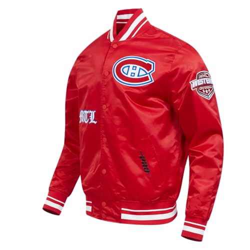 Image of Pro Standard Mens NHL Old English Satin Jacket