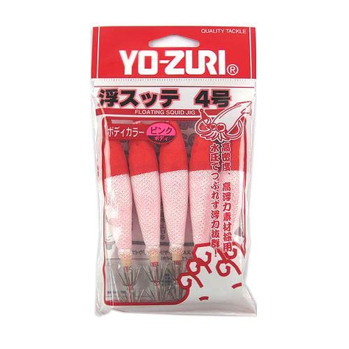 DUEL(デュエル) 浮スッテカン布巻 5本入 TY2 4.0号 PA1 ピンク/赤×白オーロラ D54