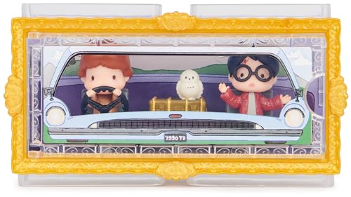 WIZARDING WORLD HARRY POTTER - 3 FIGURINES VOITURE VOLANTE MOMENTS MAGIQUES - 3 Poupées Figurines Articulées - Figurine Harry Potter - Jouet Harry Potter - Jouer et Exposer - Jouet Enfant 6 ans et +