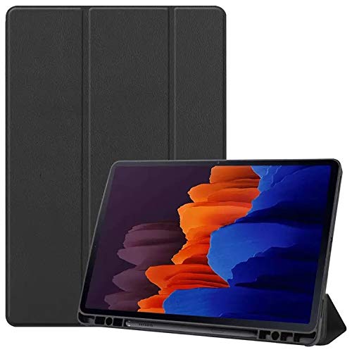 Image of Arbuda flip Cover for Xiaomi Pad 6 (11 inch) Faux Leather Smart flip case Cover Tri Fold Pen Holder with (Auto Sleep /Wake) -Black