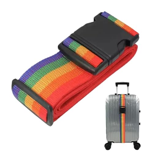 Sangle de bagages arc-en-ciel pour repérer et sécuriser votre valise voyage