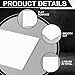Maasechs 2 Pcs 12 x 24 Inch UHMW Polyethylene Sheets, 1/4 Inch Thick Ultra High Molecular Weight White Plastic Sheet High Density Polyethylene Board Rectangular Solid Block for Industrial Home