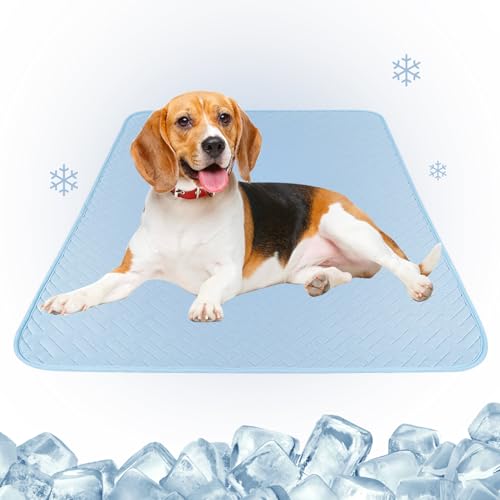 Manta refrescante para perros, colchoneta fresca para perros y gatos, colchón transpirable para dormir para mascotas, alivio del clima cálido para parque, playa, picnic, uso al aire libre