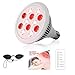 Produktbild Enwepoeo Rotlichtlampe, 36 W, rote LED, hellrot, 660 nm und 850 nm, nahes Infrarot, LED-Lichttherapie-Lampen für Haut- und Schmerzlinderung