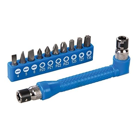 Silverline 12-Piece Angle Screwdriver Bit Holder Set Cover