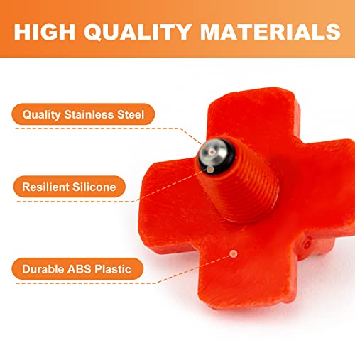 Chikencoop 20Pcs Horizontal Chicken Waterer Nipples Poultry Waterer Chicken Nipples For Bucket Chicken Feeders Nipple Waterers Quail Duck Automatic Waterer Outdoor #TOP1