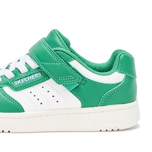 Skechers Boys' Quick Street Sneaker, Green/White, 3 Little Kid - image 4