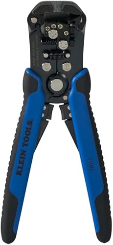 Miniatura 10 de Klein Tools 80013 Pelacables / Crimpadora de trinquete, kit de herramientas de crimpado eléctrico con pelacables automático y crimpadora de
