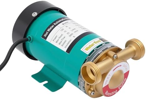 120W Umwälzpumpe Druckerhöhung – 25L/min, 15m Förderhöhe, 220V, Automatisch – Für Warmwasser, Solar, Garten & Teich