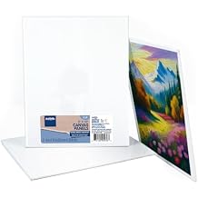 ArtSkills Canvas Boards for Painting, Canvas Painting Supplies for Artists, 8x10 Primed Blank Canvas Panel Pack, 2-Pack