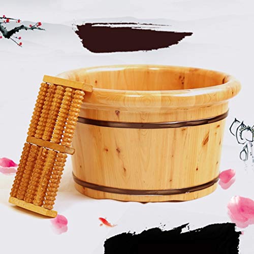 Spa de pies de madera robusto para remojar miniatura 3