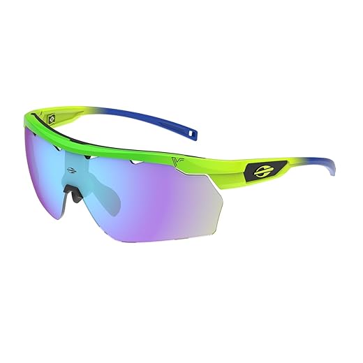 Mormaii Oculos De Sol Smash Verde com Gradiente Amarelo, Sunglasses, Modernos, Adultos