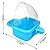 Bird Bath Box Hanging Birdbath Toy Parakeet Caged Bathing Tubs Parrot Bath Tub Water Shower Food Feeder Holder Tray Bird Baths for Birdcages Accessory Small Birds Parrots Lovebird Cockatiel Budgies