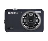 12,2 Megapixel CCD-Sensor Samsung ST50 Digitalkamera (12 Megapixel, 3-fach opt. Zoom, 6,9 cm (2,7 Zoll) Display, Bildstabilisator, 14,2 mm dünnes Edelstahlgehäuse) schwarz
