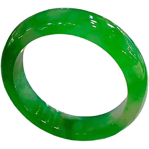 Imperial Green Jade Bangle Bracelet for Women Genuine Ice Jadeite Bangles Chinese Elegant Jewelry with Certificate (Size : 64mm)