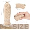Joyhalo Cast Iron Skillet Handle Covers, 6 Pack Heat Resistant Silicone Pot Handle Sleeve Covers, Khaki