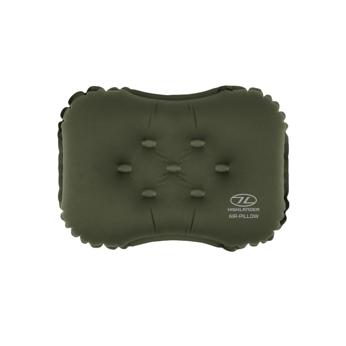 Highlander Nap-Pak Camping Air Pillow Hiking Inflatable Outdoor Olive