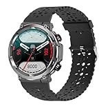 Lamshaw Cinturino compatibile con Blackview Smart Watch-Ultralight & Traspirante Silicone Sport Cinturino Morbido Sottile Pizzo Traspirante, 22mm, Silicone, Nessuna pietra preziosa