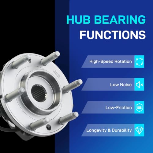 Image of BDELI 513188 2 Front Wheel Bearing Hub for Chevy Trailblazer 2002-2009 EXT
