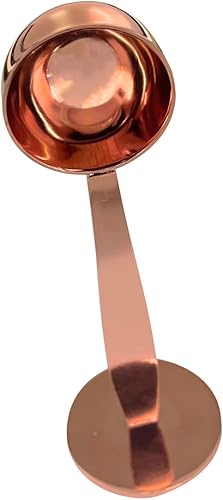 Miniatura 6 de 2-in-1 Coffee Scoops, 304 Stainless Steel Tablespoon Measure Spoon, with Pressed Bottom for Coffee Bean Press Coffee Grinding PressingRose Gold15 ml