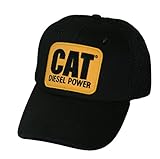 Caterpillar CAT Vintage Diesel Power Black Mesh Cap