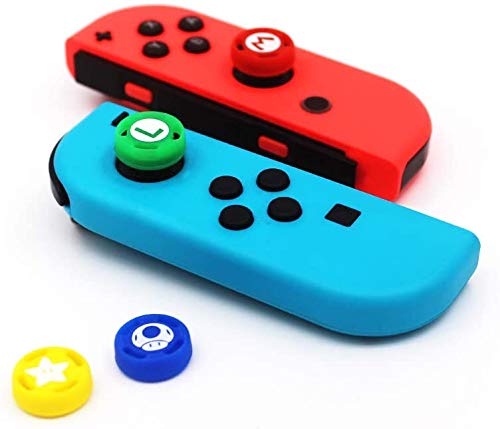 4 peças de silicone Joystick Thumb Stick Grip Case Cap para Nintendo Switch NS NX Joy-Con
