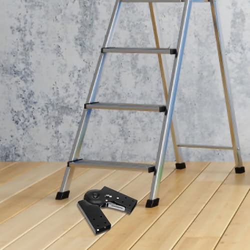 Conector de bisagra de hierro negro para escalera de aluminio plegable de ático 8