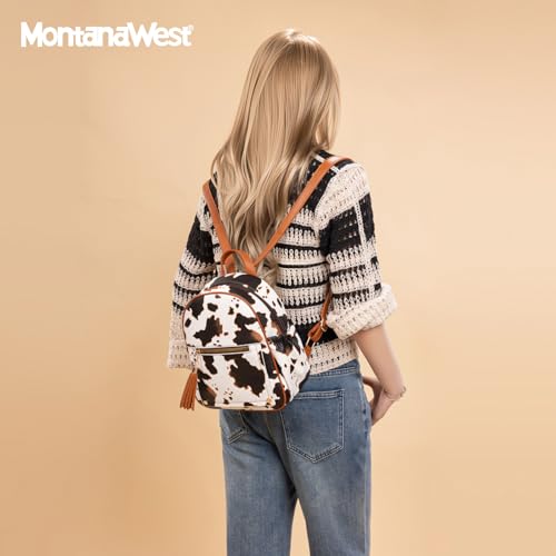 Image of Montana West Mini Backpack Purse for Women Anti Theft Backpacks with Secured Zipper and Tassel