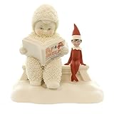 Department 56 Snowbabies “Elf on the Shelf Listens to a Story” Porcelain Figurine, 4.25”