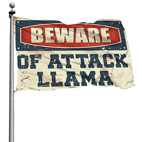 Drapeau de lama drôle 152x244 cm déco chambre mec d'extérieur
