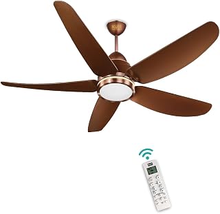 KUHL Luxus C5 1320mm Stylish 65% Power Saving BLDC Ceiling Fan with Remote|Night & Down Light|29W|BEE 5 Rated & ISI Marke... Price In India