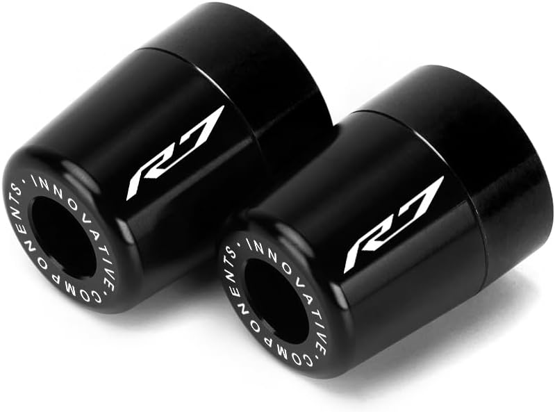 Handle Bar Ends Hand Grips Plug Caps Compatible with Yamaha YZF R7 2022 2023 2024 2025 | Motorcycle Balance Pad YZF-R7 YZFR7 Accessories