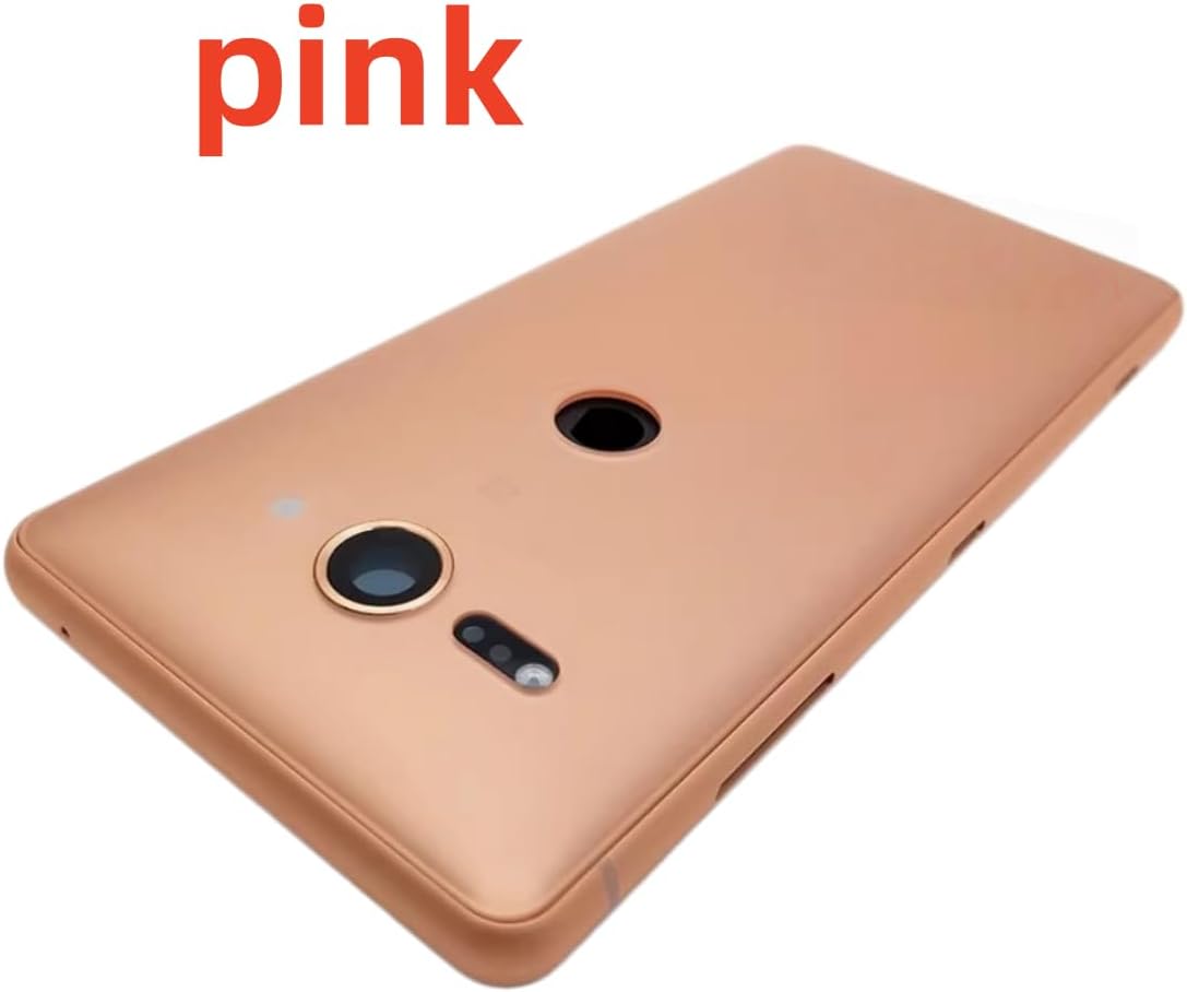 SHOWGOOD for Sony Xperia XZ2 Compact Battery Back Cover Housing Door Case Replacement for Sony Xperia XZ2 Mini Middle Frame Border ﻿ (Black)