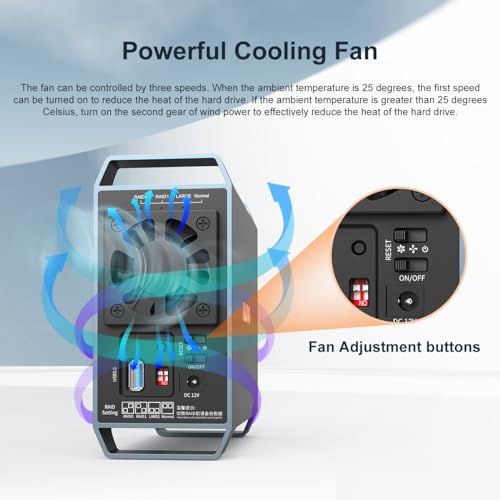 MAIWO Dual Bay Raid Enclosure-M.2 Enclosure miniatura 2