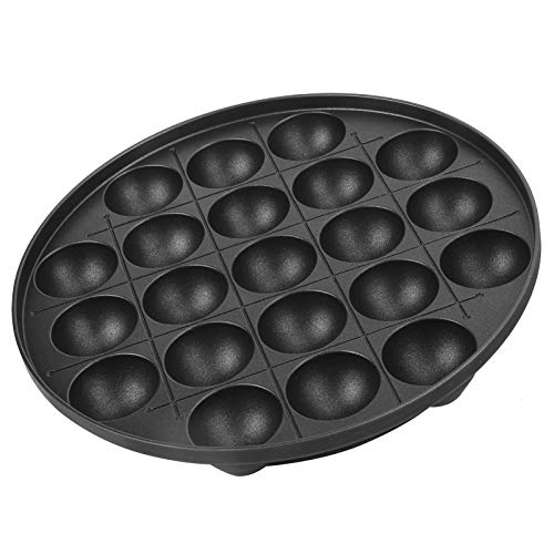 Panela de fogão Takoyaki, panela de ferro fundido portátil antiaderente assadeira de ferro fundido u