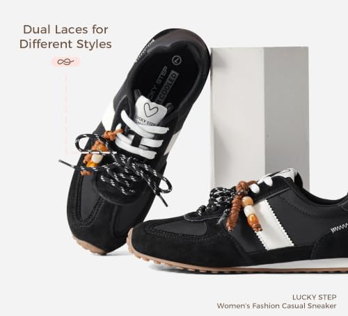 Tenis de moda retro elegantes de gamuza para caminar con confianza 4