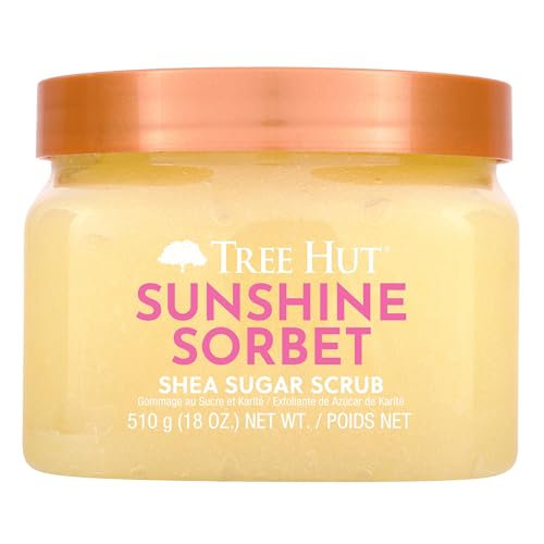 Tree Hut Sunshine Sorbet Shea Sugar Scrub, Exfoliating Body Scrub...