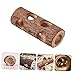 Happyyami Natural Wood Hamster Tunnel Toy 12 Hideout for Guinea Pig Dwarf Hamster PET Chew Accessory for Small Animal Cages