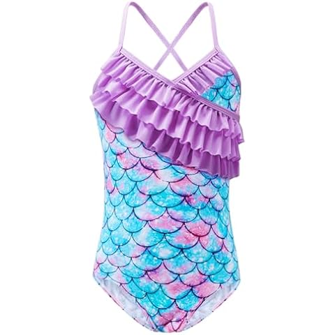 Girls Criss-Cross Ruffle Swimsuit by Naiyafly Cover