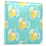 YANENDIE Photo Album Self Adhesive 2x3 4x6 5x7 6x8 Pictures, Lemonade Scrapbook Album DIY Scrap Book 40 Sticky Pages for Family Travel Wedding Baby